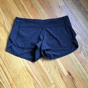 Lululemon Women's Run Speed Short BLACK size 8